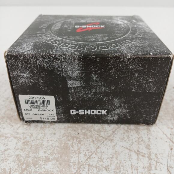 Casio G-Shock GBD800UC-3 Step Tracker Digital Bluetooth Watch Green w/ Tin - Picture 10 of 10